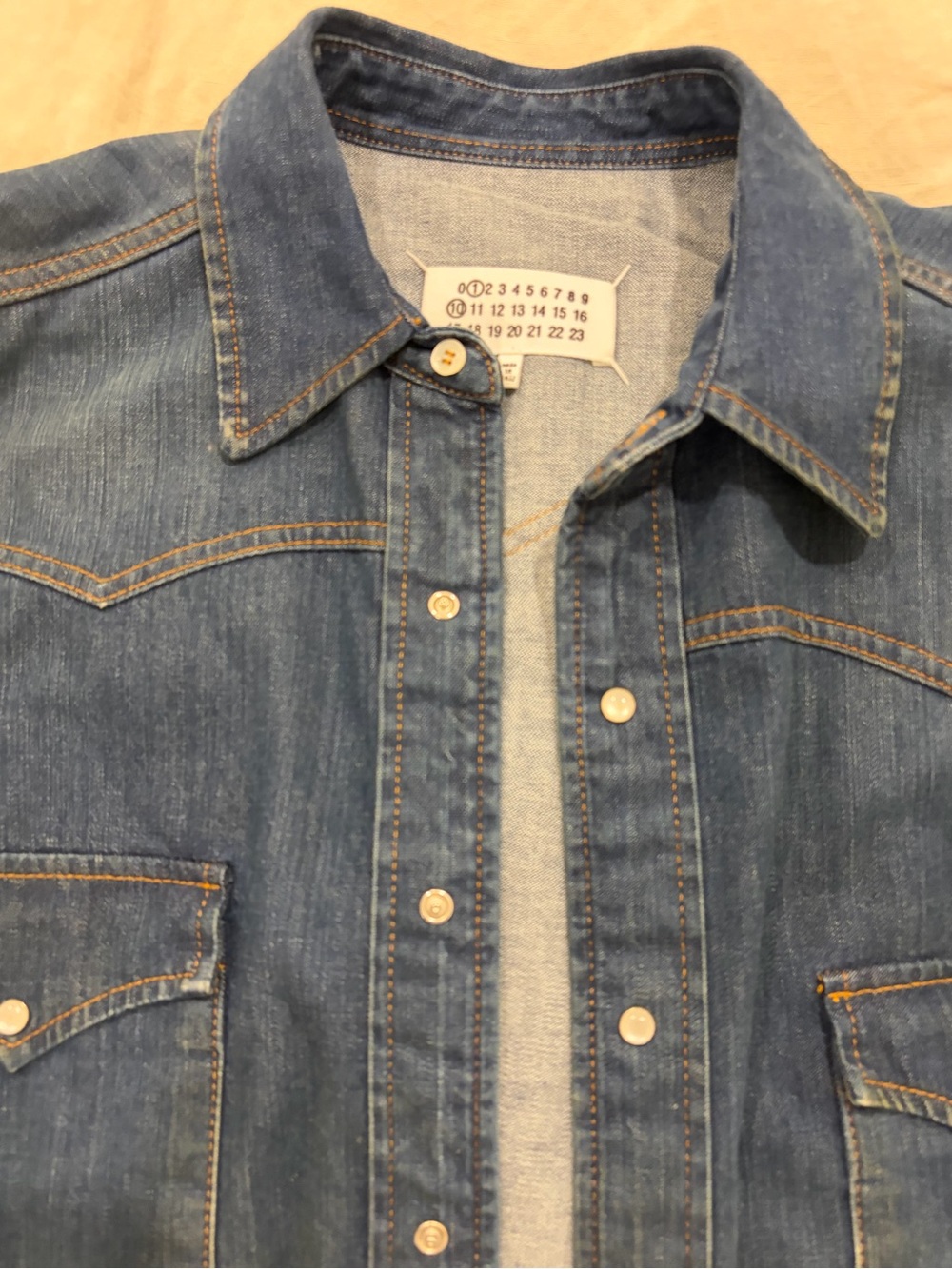 Maison Martin Margiela Blue Denim Shirt Jacket